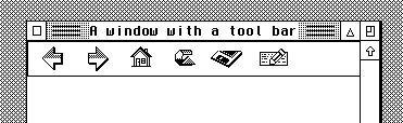 ( 2: An horizontal toolbar)